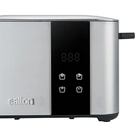 Salton Digital Long Slot Toaster - 4-Slice - Silver