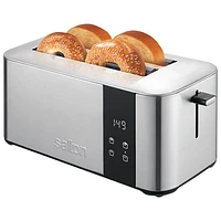 Salton Digital Long Slot Toaster - 4-Slice - Silver