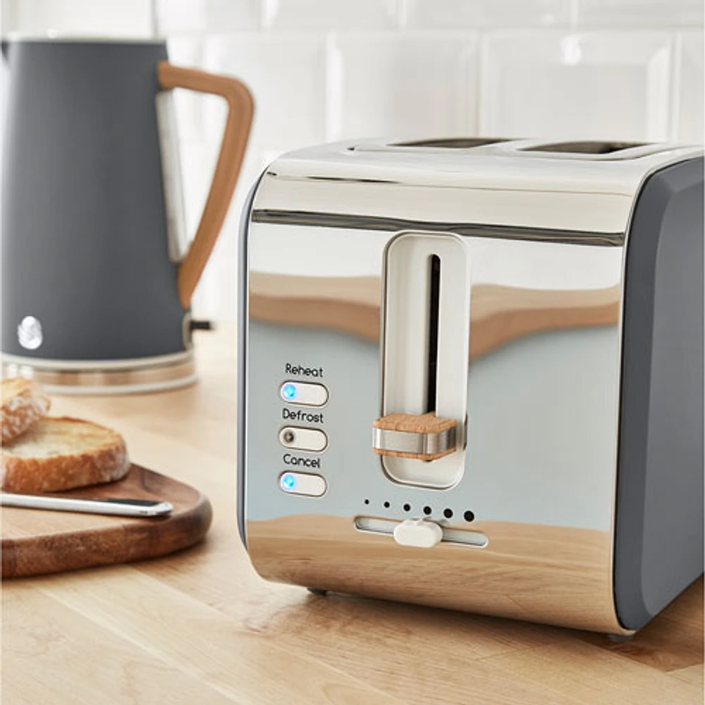 Salton Swan Nordic Toaster - 2-Slice - Grey