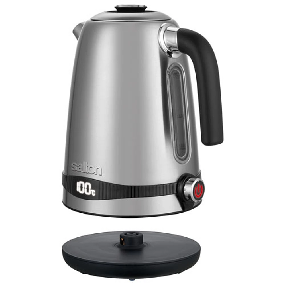 Salton Variable Temperature Electric Kettle - 1.7L - Stainless Steel