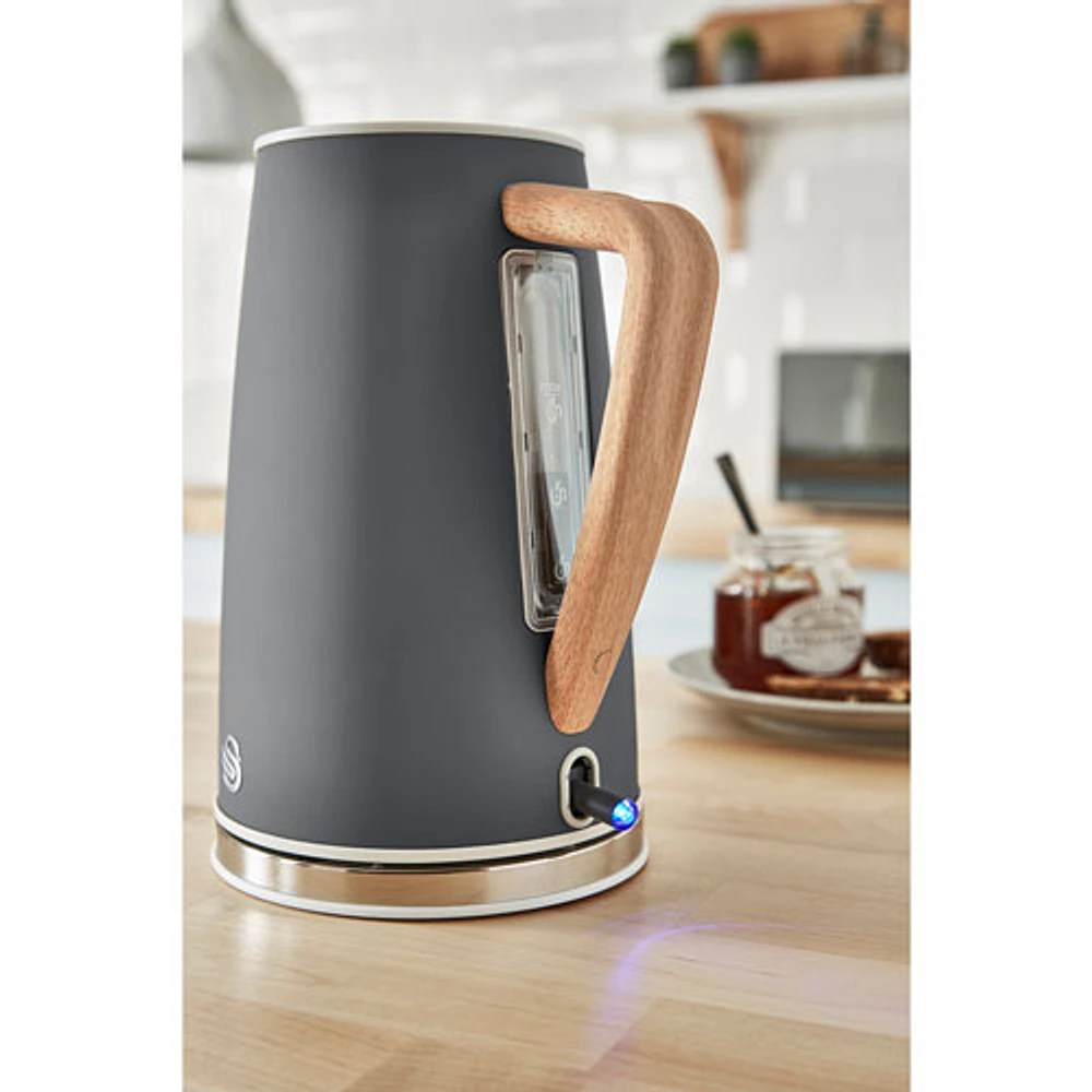 Salton Swan Nordic Electric Kettle - 1.7L - Grey