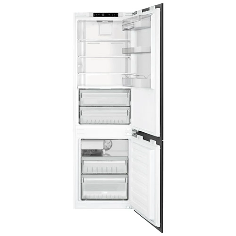 Smeg 22" 9.2 Cu. Ft. Built-in Bottom Freezer Refrigerator with Ice Dispenser (CB300UI) - Panel Ready