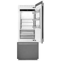 Smeg 30" 15 Cu. Ft. Built-in Bottom Freezer Refrigerator with Ice Dispenser (RBMU30R) - Panel Ready