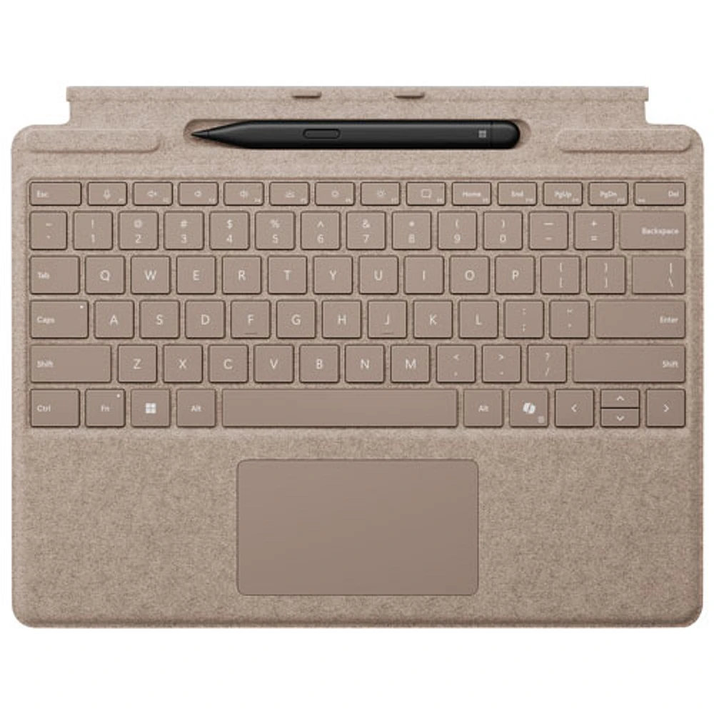 Clavier Surface Pro de Microsoft avec stylet Slim Pen pour Surface Pro (11e édition)/Pro 8/Pro 9 - Dune - Bilingue