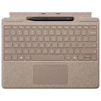 Clavier Surface Pro de Microsoft avec stylet Slim Pen pour Surface Pro (11e édition)/Pro 8/Pro 9 - Dune - Bilingue