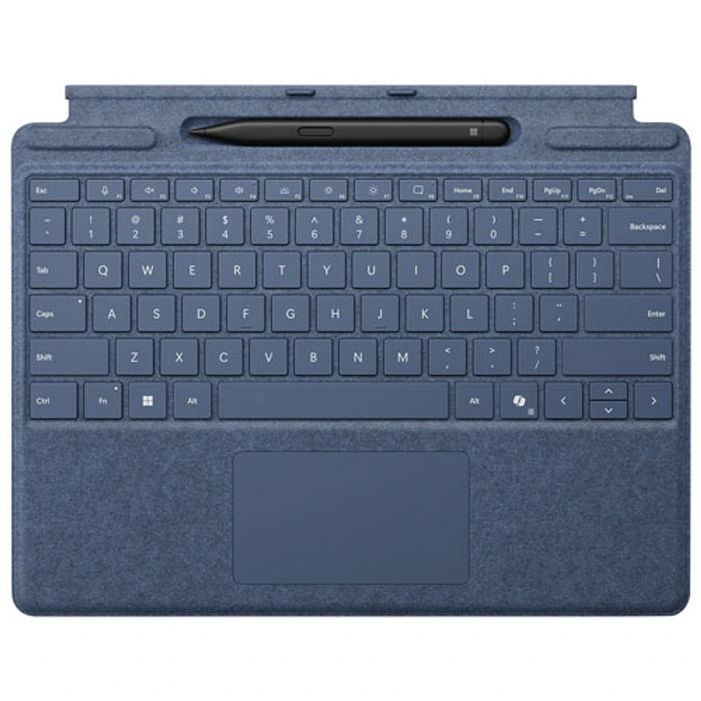 Clavier Surface Pro de Microsoft avec stylet Slim Pen pour Surface Pro 13 po/Pro (11e édition)/Pro 8/Pro 9 - Saphir - Bilingue