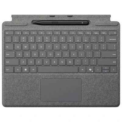 Microsoft Surface Pro Keyboard with Slim Pen for Surface Pro (11th Edition) / Pro 8 / Pro 9 - Platinum - En