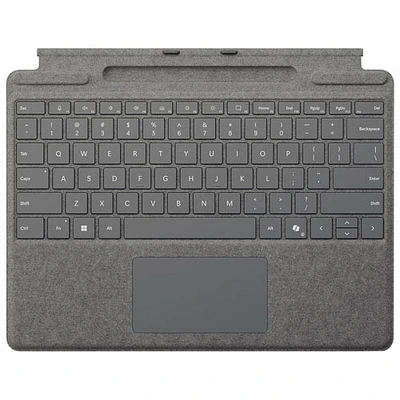 Microsoft Surface Pro Keyboard with Pen Storage for Surface Pro 13" / Pro (11th Edition) / Pro 8 / Pro 9 -Platinum -Bil