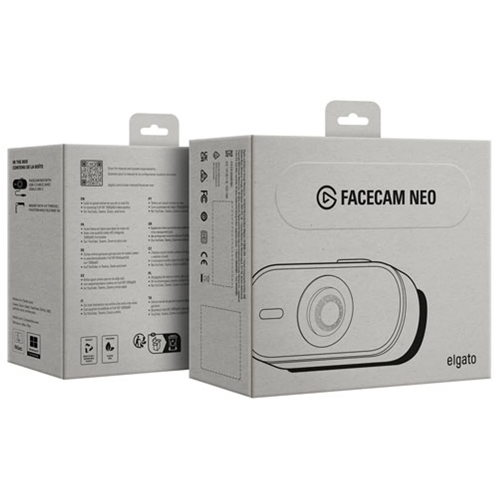 Caméra Web HD intégrale 1080p Facecam Neo d'Elgato - Blanc