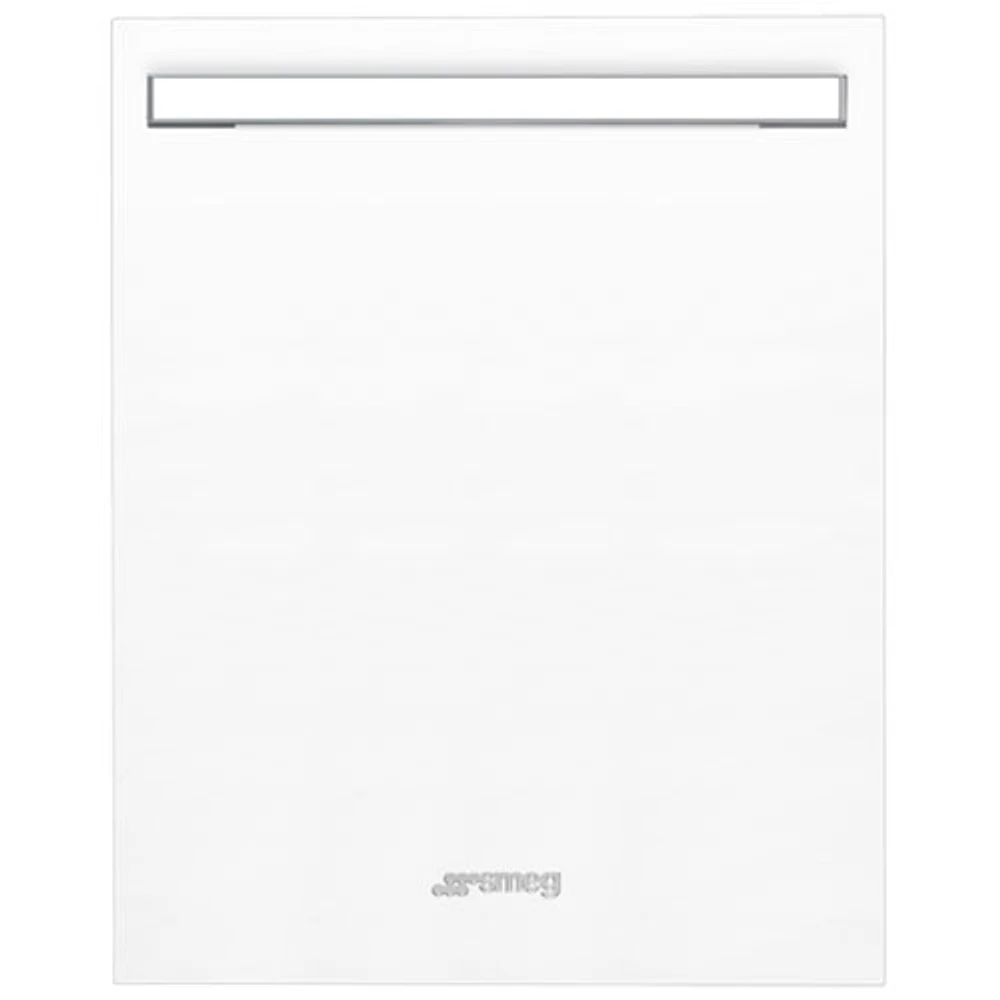 Smeg Portofino Fingerprint-Proof Dishwasher Door Panel (KIT86PORTWH) - White Stainless Steel