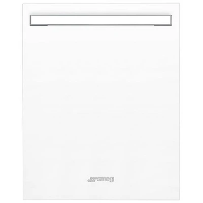 Smeg Portofino Fingerprint-Proof Dishwasher Door Panel (KIT86PORTWH) - White Stainless Steel