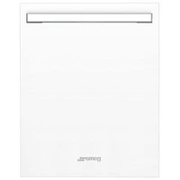 Smeg Portofino Fingerprint-Proof Dishwasher Door Panel (KIT86PORTWH) - White Stainless Steel