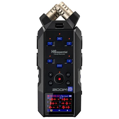 Zoom H6 Essential 6-Track Digital Recorder - Black