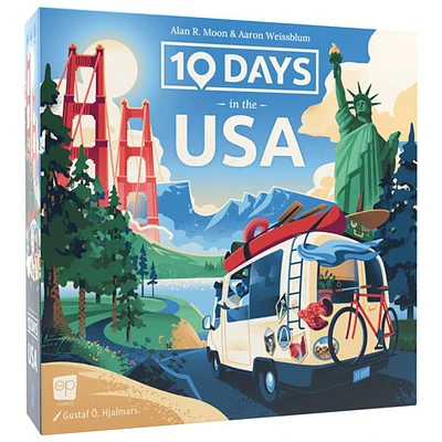 10 Days in the USA Board Game - English