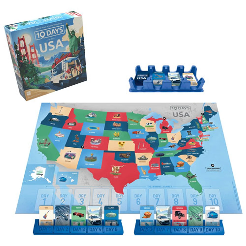 10 Days in the USA Board Game - English