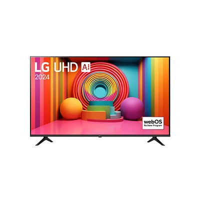 Téléviseur intelligent webOS HDR DEL UHD 4K de 55 po avec AI ThinQ de LG (55UT7570PUB) - 2024