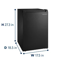 Insignia Compact 2.5 Cu. Ft. Freestanding Bar Fridge (NS-CF25BK5-C) - Black - Only at Best Buy