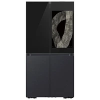 Open Box - Samsung Family Hub 36" 22.5 Cu. Ft. French Door Refrigerator - Black Stainless Steel