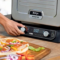 Ninja Woodfire 8-in-1 Electric Outdoor Oven with Premium Cover - Grey