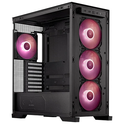 Boîtier d'ordinateur mi-tour TUF Gaming GT302 ARGB ATX d'ASUS - Noir