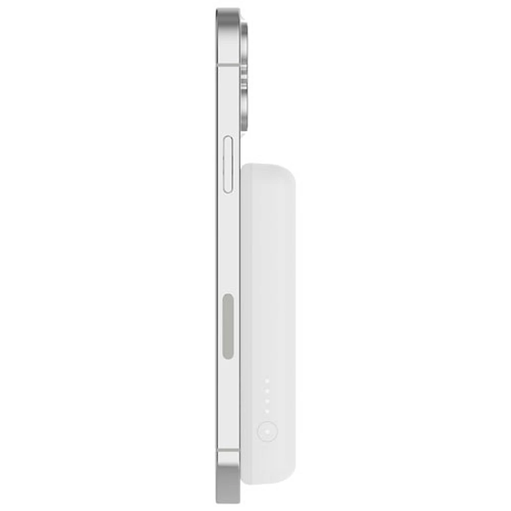 Belkin BoostCharge Magnetic Wireless Power Bank 5K & Charging Stand - White