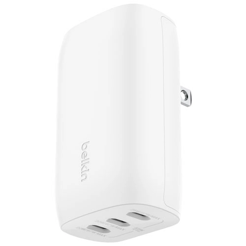 Chargeur mural à 3 ports USB-C BoostCharge Pro de Belkin (WCC002dqWH) - Blanc