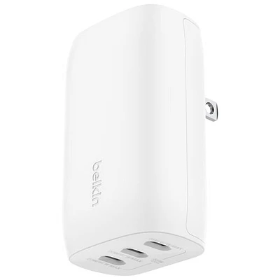 Belkin BoostCharge Pro 3-Port USB-C Wall Charger (WCC002dqWH) - White