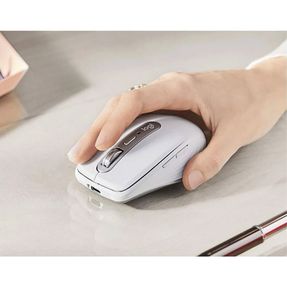 Logitech MX Anywhere 3S Wireless Compact Darkfield Mouse for Mac - Pale Grey - Only at Best Buy