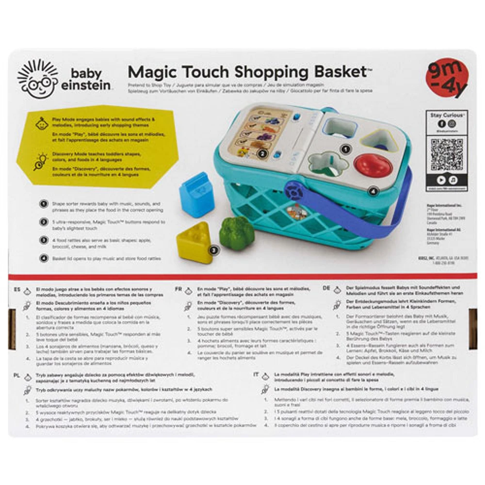 Baby Einstein + Hape Magic Touch Shopping Basket