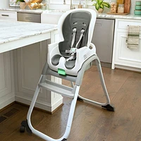 Ingenuity Full Course SmartClean 6-in-1 High Chair with Tray - Grey/White