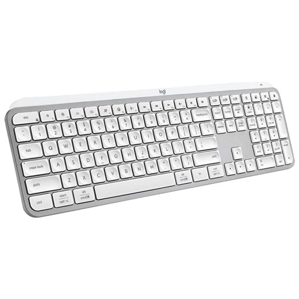 Logitech MX Keys S Wireless Backlit Keyboard for Mac/Ipad - Pale Grey - Only at Best Buy