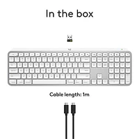 Logitech MX Keys S Wireless Backlit Keyboard for Mac/Ipad - Pale Grey - Only at Best Buy