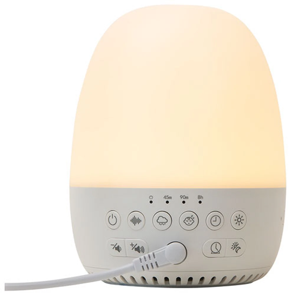 Yogasleep Sleep Trainer Sound Machine with Night Light (MP1003) - White