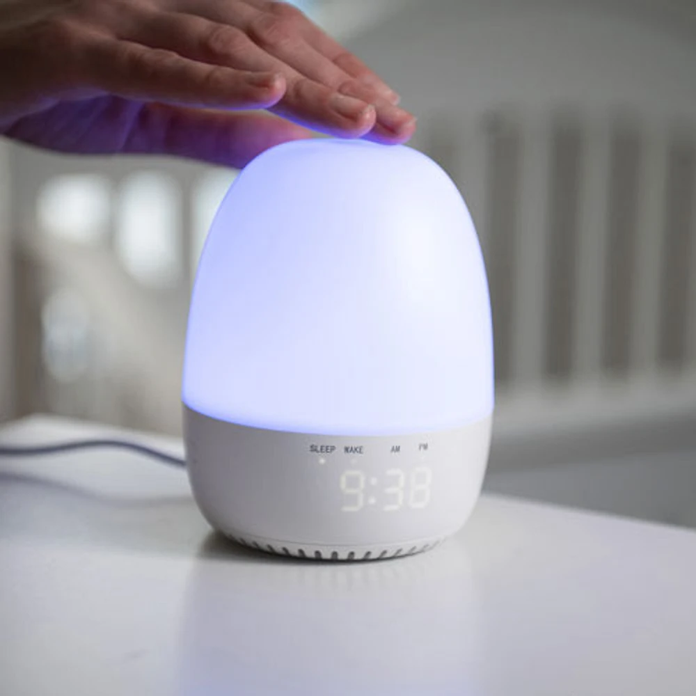 Appareil sonore pour l'apprentissage du sommeil avec veilleuse de Yogasleep (MP1003) - Blanc