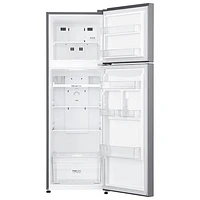 Open Box - LG 22" 9 Cu. Ft. Top Freezer Refrigerator - Platinum Silver Steel - Perfect Condition