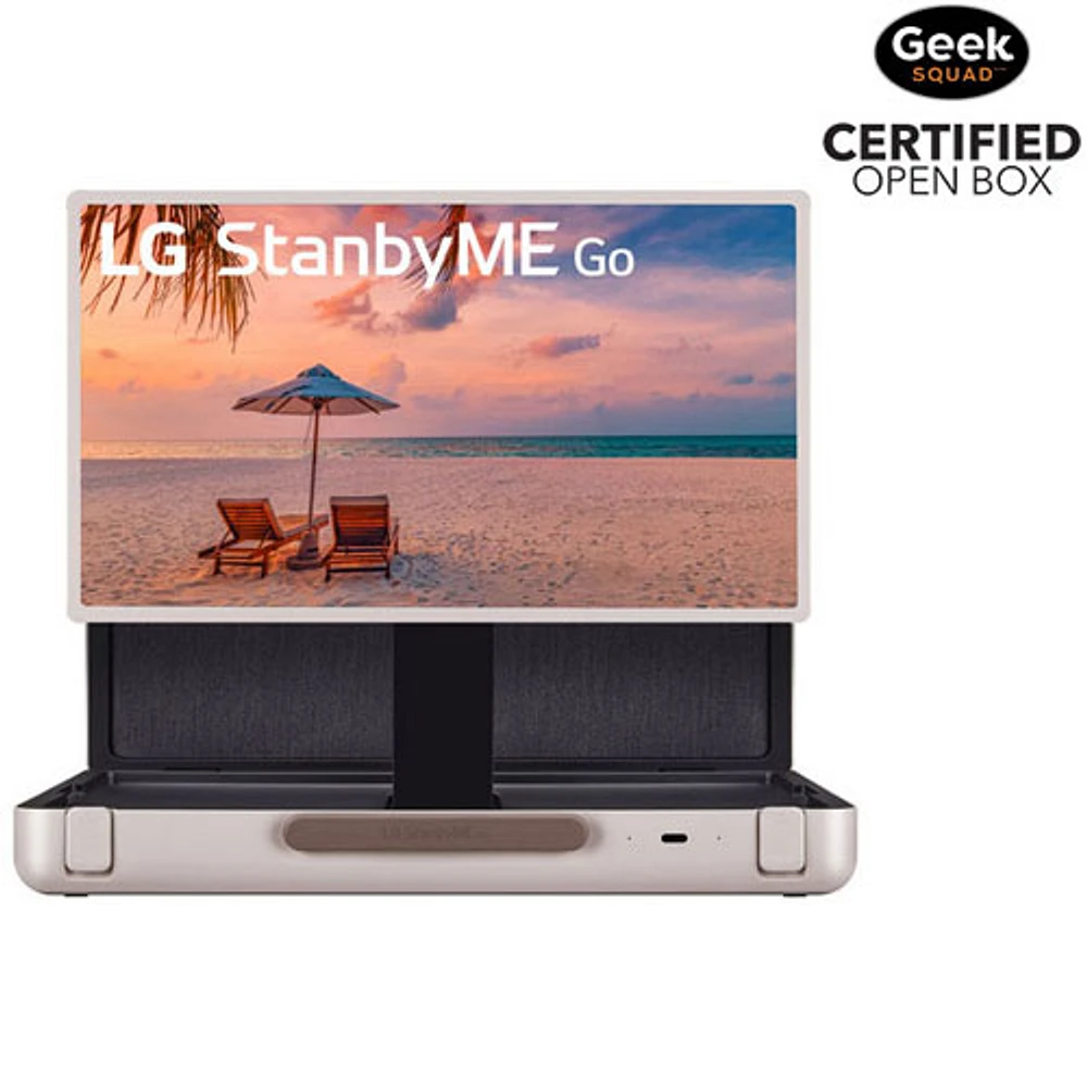 Open Box - LG StanbyME Go 27" 1080p HDR WebOS 22 Smart TV (27LX5QKNA) - 2024 - White