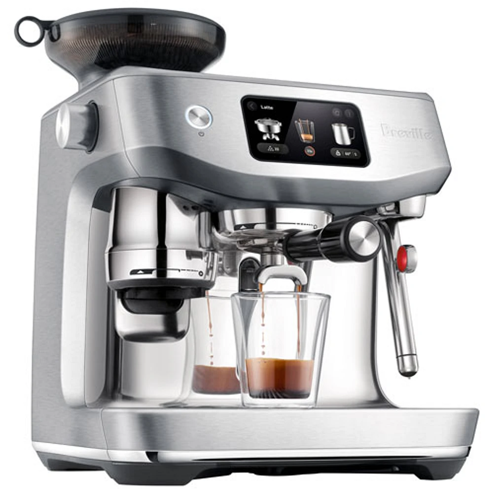 Breville Oracle Jet Espresso Machine with Frother & Coffee Grinder - Brushed Stainless Steel