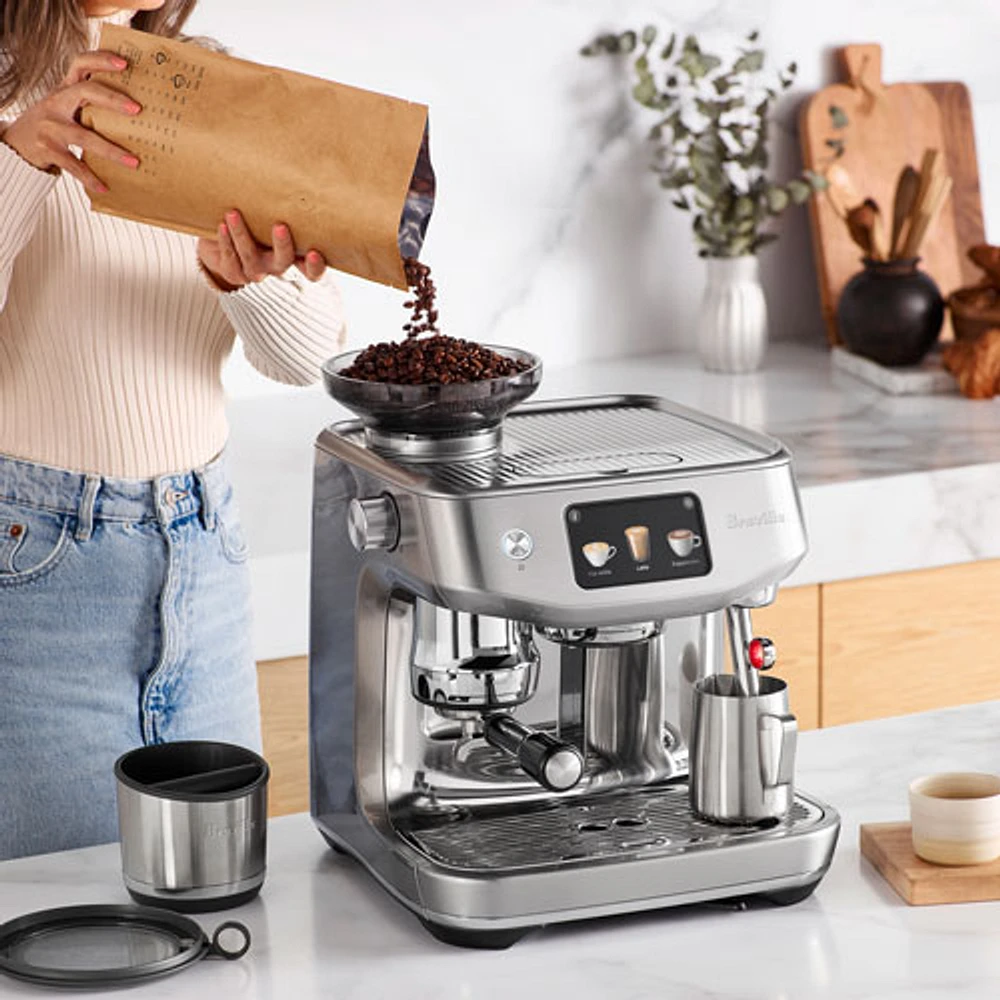 Breville Oracle Jet Espresso Machine with Frother & Coffee Grinder - Brushed Stainless Steel