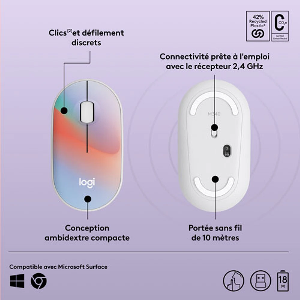 Logitech M340 1000 DPI Wireless Optical tracking Mouse