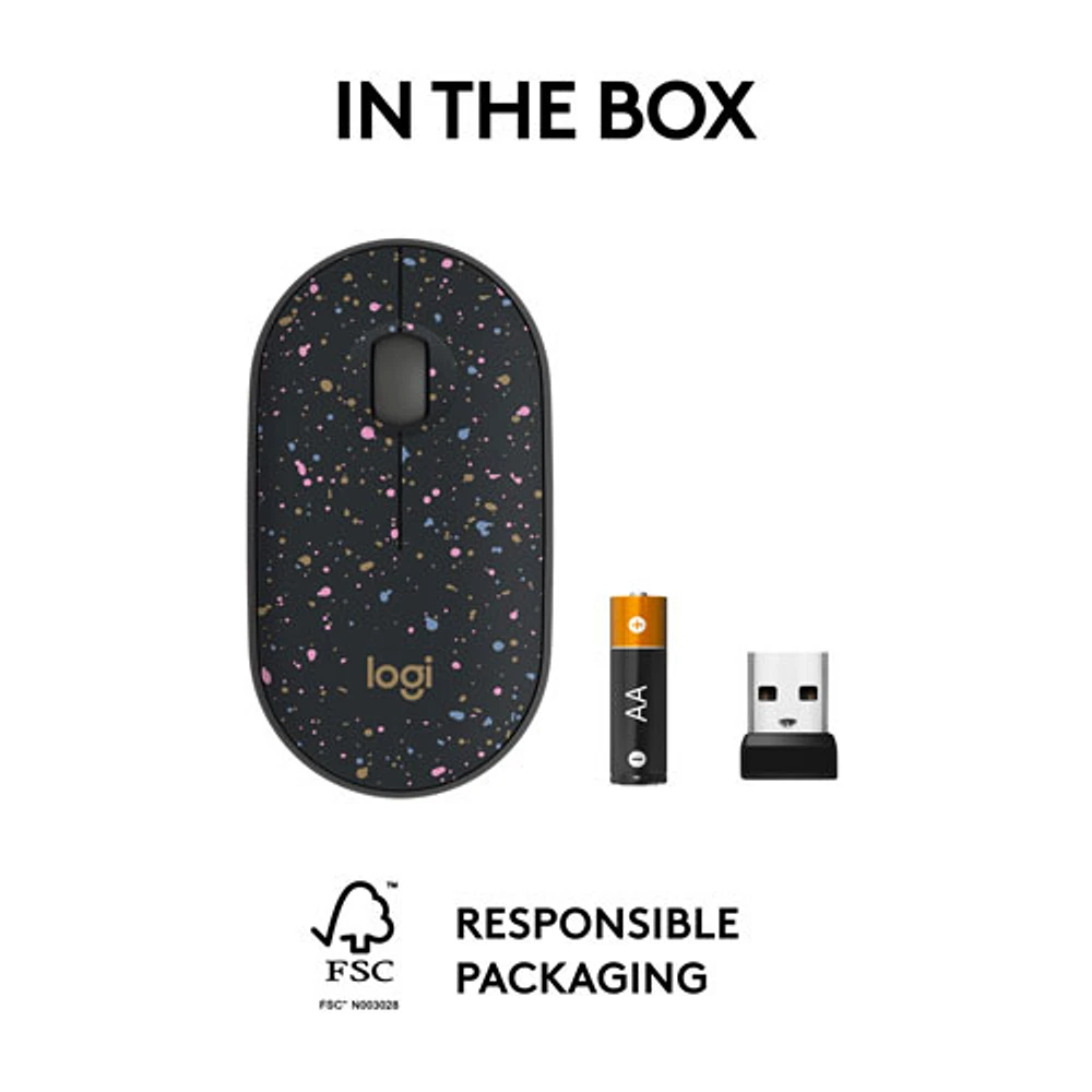 Souris de jeu optique sans fil de 1000 ppp M340 X LIGHTSPEED de Logitech - Taches