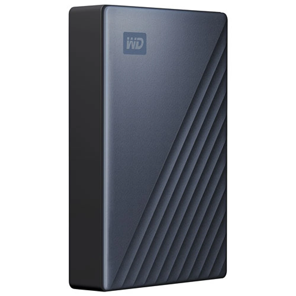 WD My Passport Ultra 6TB USB-C/USB 3.0 External Hard Drive (WDBEJA0060BBL-WESN) - Blue