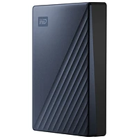 WD My Passport Ultra 6TB USB-C/USB 3.0 External Hard Drive (WDBEJA0060BBL-WESN) - Blue