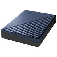 WD My Passport Ultra 6TB USB-C/USB 3.0 External Hard Drive (WDBEJA0060BBL-WESN) - Blue