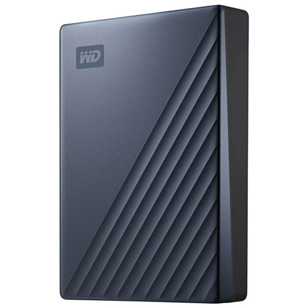 WD My Passport Ultra 6TB USB-C/USB 3.0 External Hard Drive (WDBEJA0060BBL-WESN) - Blue