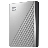 WD My Passport Ultra 6TB USB-C/USB 3.0 External Hard Drive for Mac (WDBGKC0060BSL-WESN) - Silver