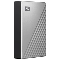 WD My Passport Ultra 6TB USB-C/USB 3.0 External Hard Drive for Mac (WDBGKC0060BSL-WESN) - Silver