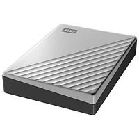 WD My Passport Ultra 6TB USB-C/USB 3.0 External Hard Drive for Mac (WDBGKC0060BSL-WESN) - Silver