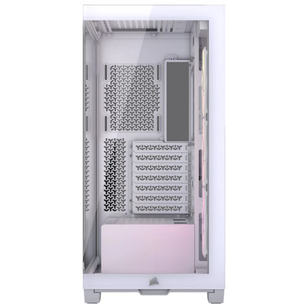 Tour d'ordinateur mi-hauteur ATX 3500X ARGB de Corsair - Blanc