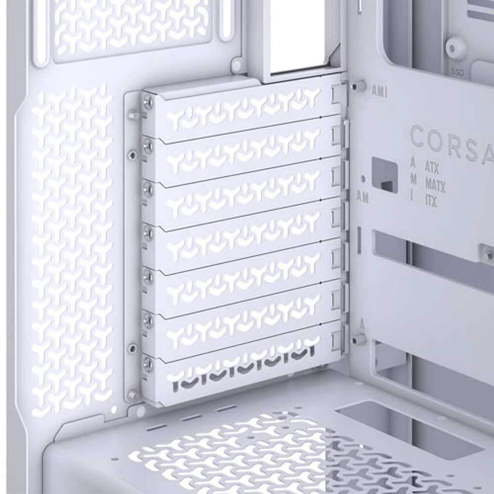 Tour d'ordinateur mi-haute ATX 3500X de Corsair - Blanc