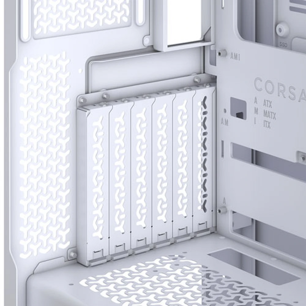 Tour d'ordinateur mi-haute ATX 3500X de Corsair - Blanc